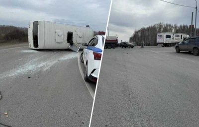 В Новосибирской области в ДТП попал пассажирский автобус: семь человек пострадали